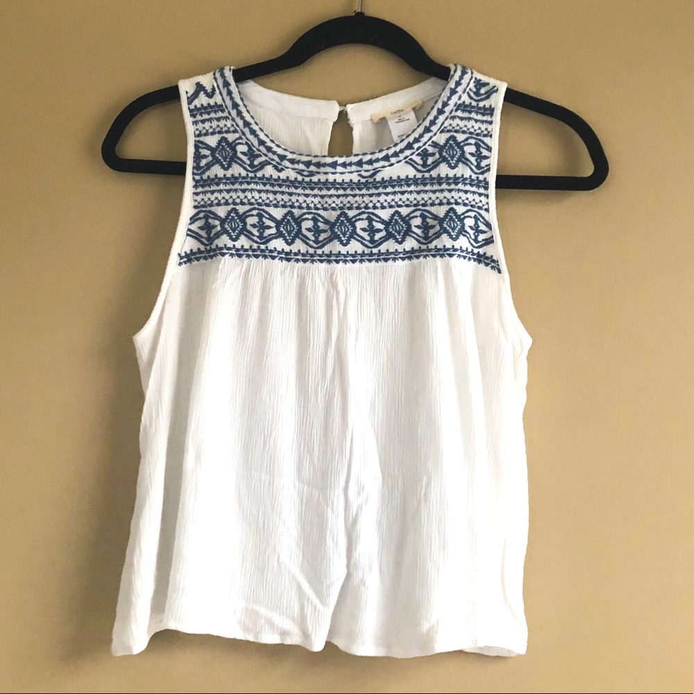Embroidered Tank Top